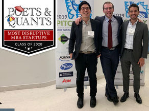 AvoMD named a 2020 Most Disruptive MBA Startup by Poets&Quants