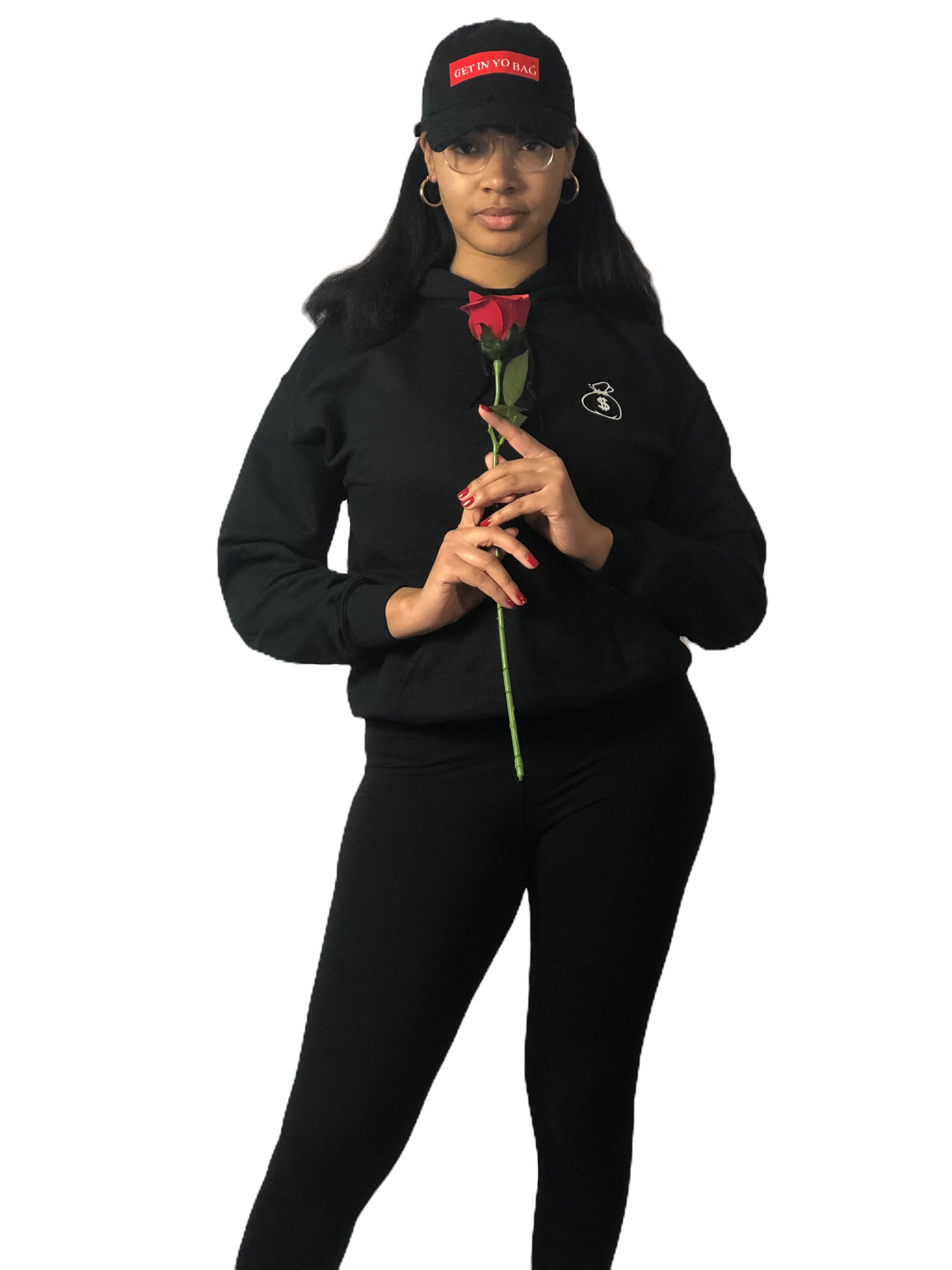Pink Rose Hoodie