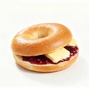 Bagel with Butter & Jelly