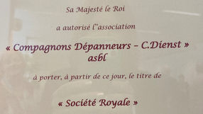 👑 50 jaar toewijding gehonoreerd met een koninklijk patent 👑