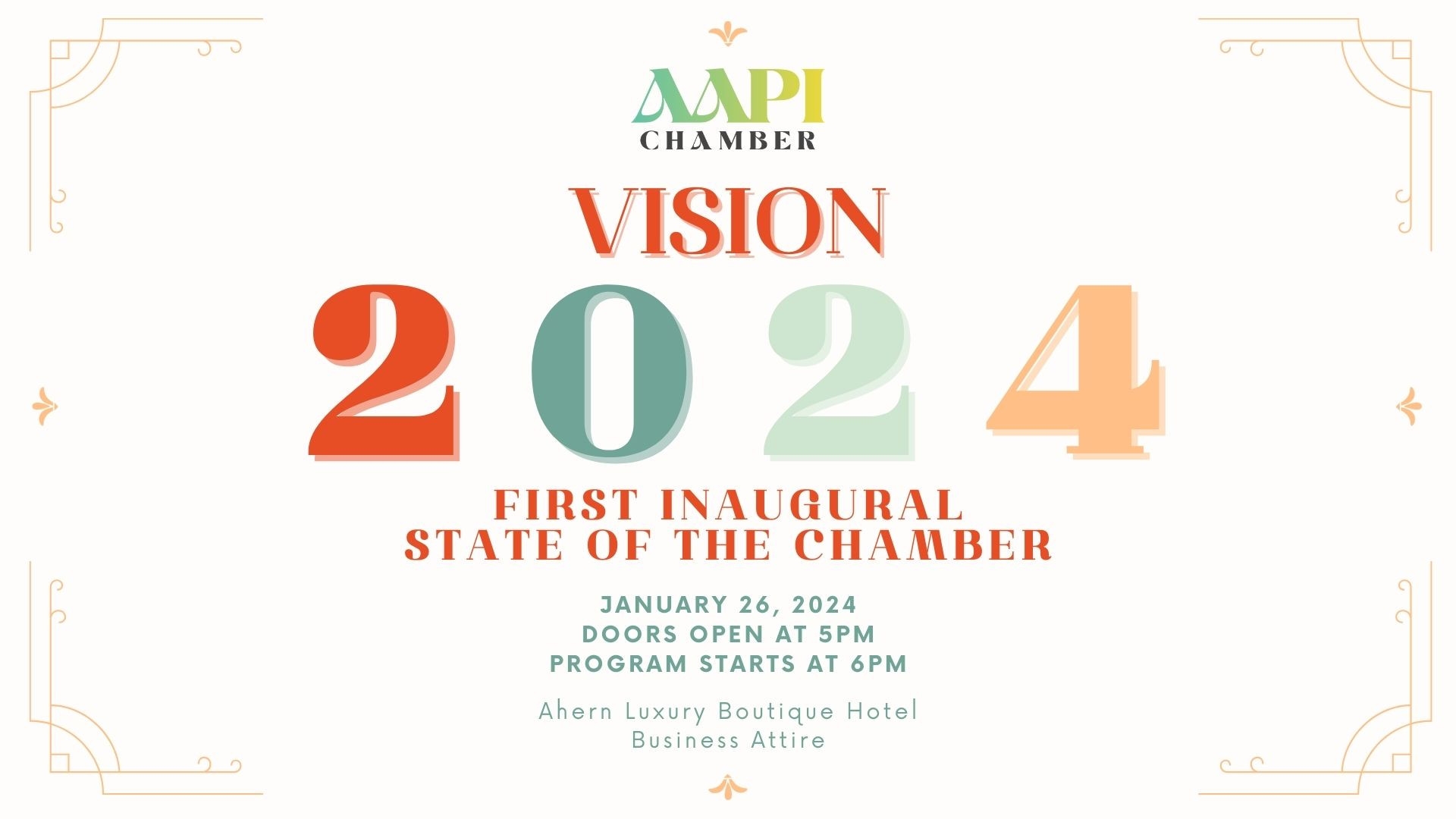 First Inaugural State of the Chamber Vision 2024 AAPI Chamber