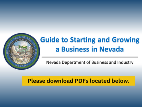 The Business Road Map: Guide to Starting and Growing a Business in Nevada