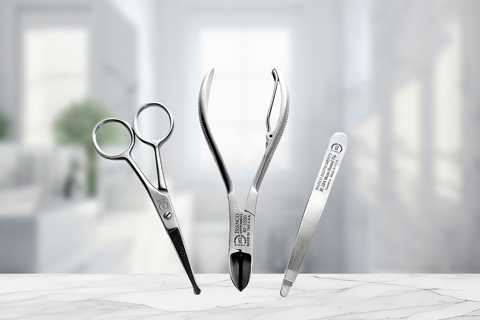 Thumbnail: BI-023 Men's Grooming Kit with Leather Case Bianco Instruments