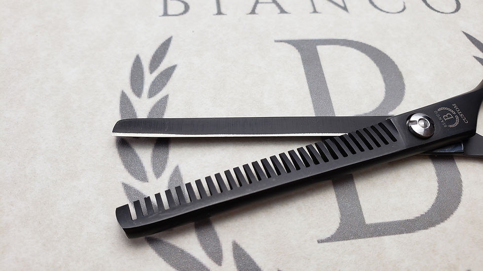Thumbnail: BI-090C  6.5" Silver Screw Black Thinning Shear