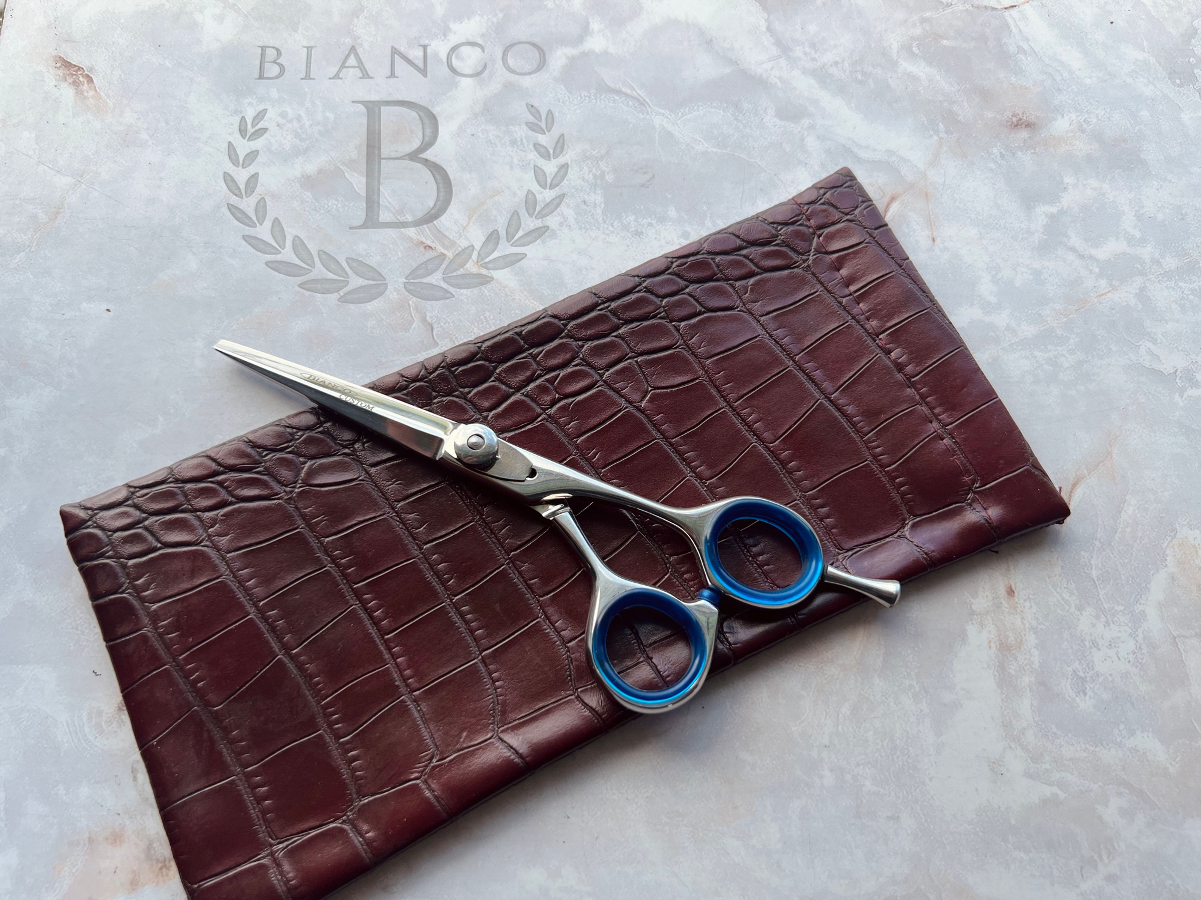 BI-G-0148 Bianco Custom 6.1/8" Sword Style Hair Cutting Shear with Removable Finger Rest Bianco Instruments