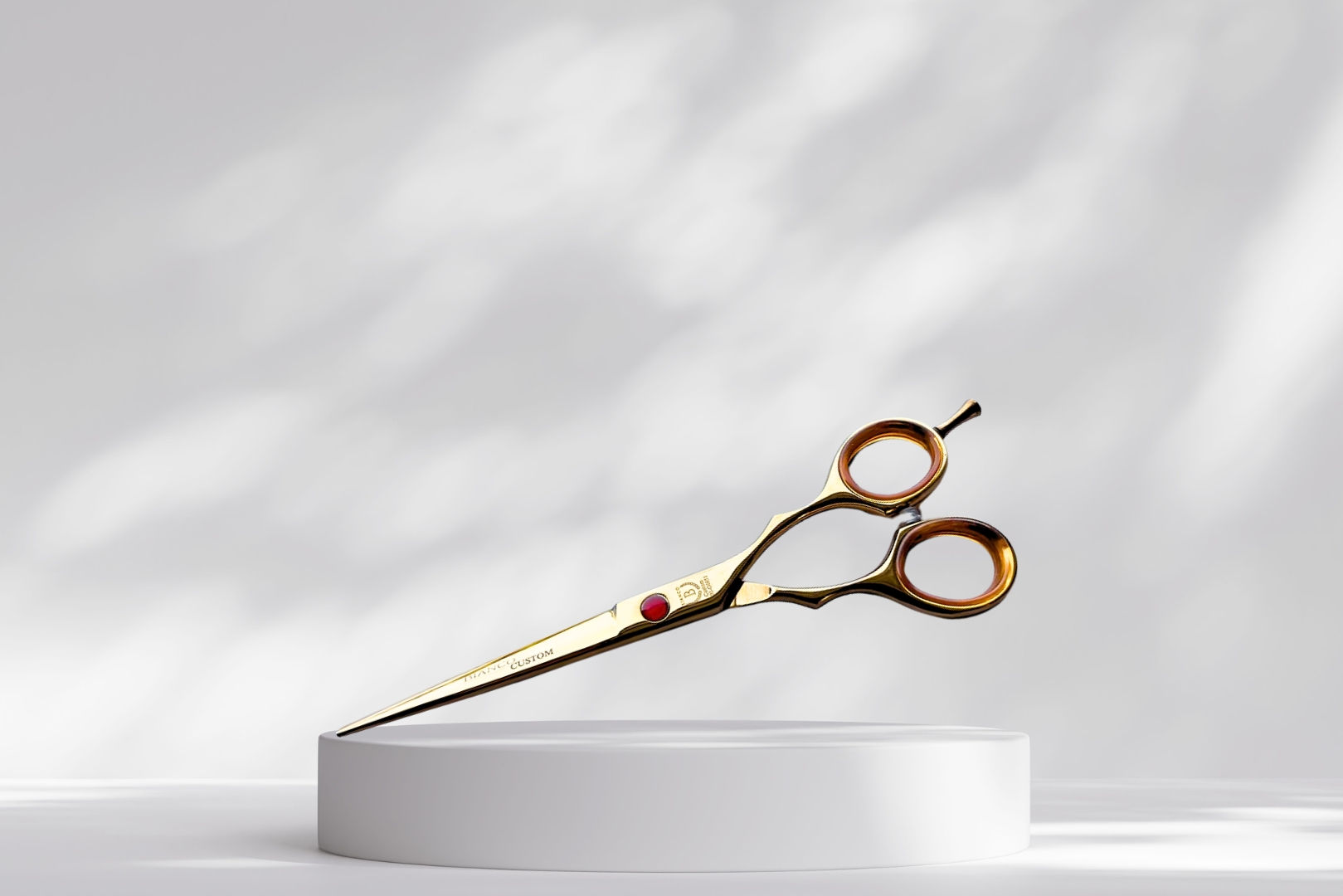 BI-0851T Gold 7" Barber Shear with Removable Finger Rest Bianco Instruments