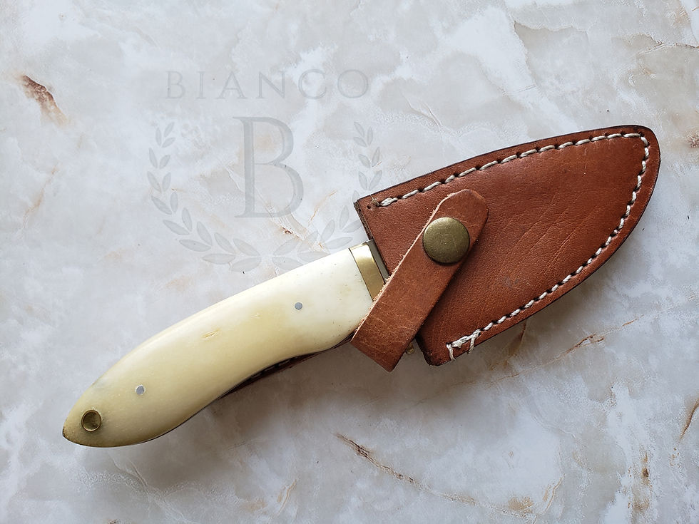 Thumbnail: BI-080 Bianco Custom 7.5" Bone Handle Hunting Knife Bianco Instruments