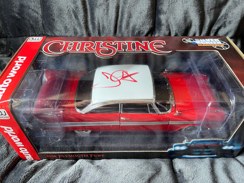John Carpenter Signed AUTO WORLD CHRISTINE 1958- 1:18 DIECAST Car