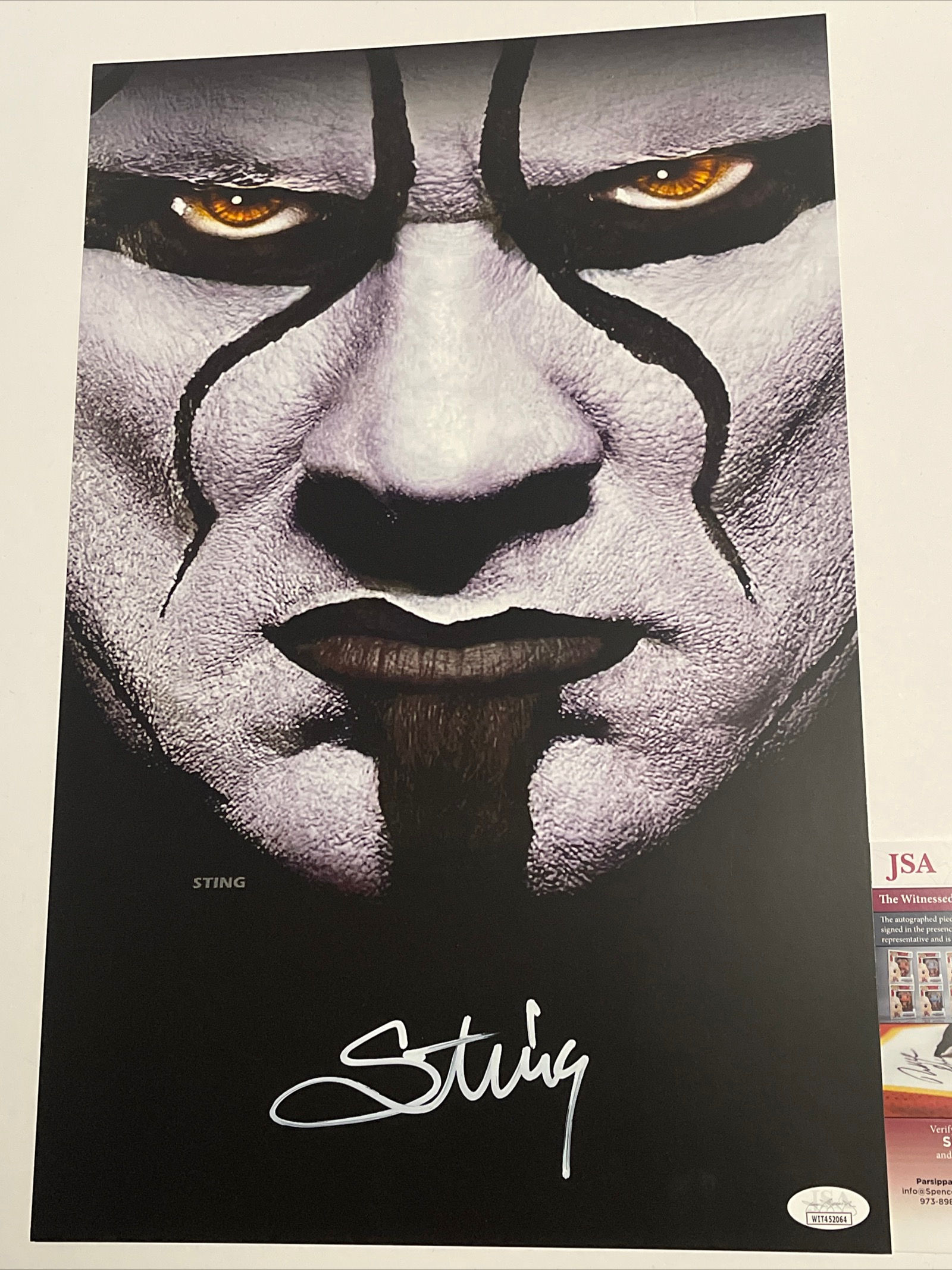 Sting Signed 11x17 Poster