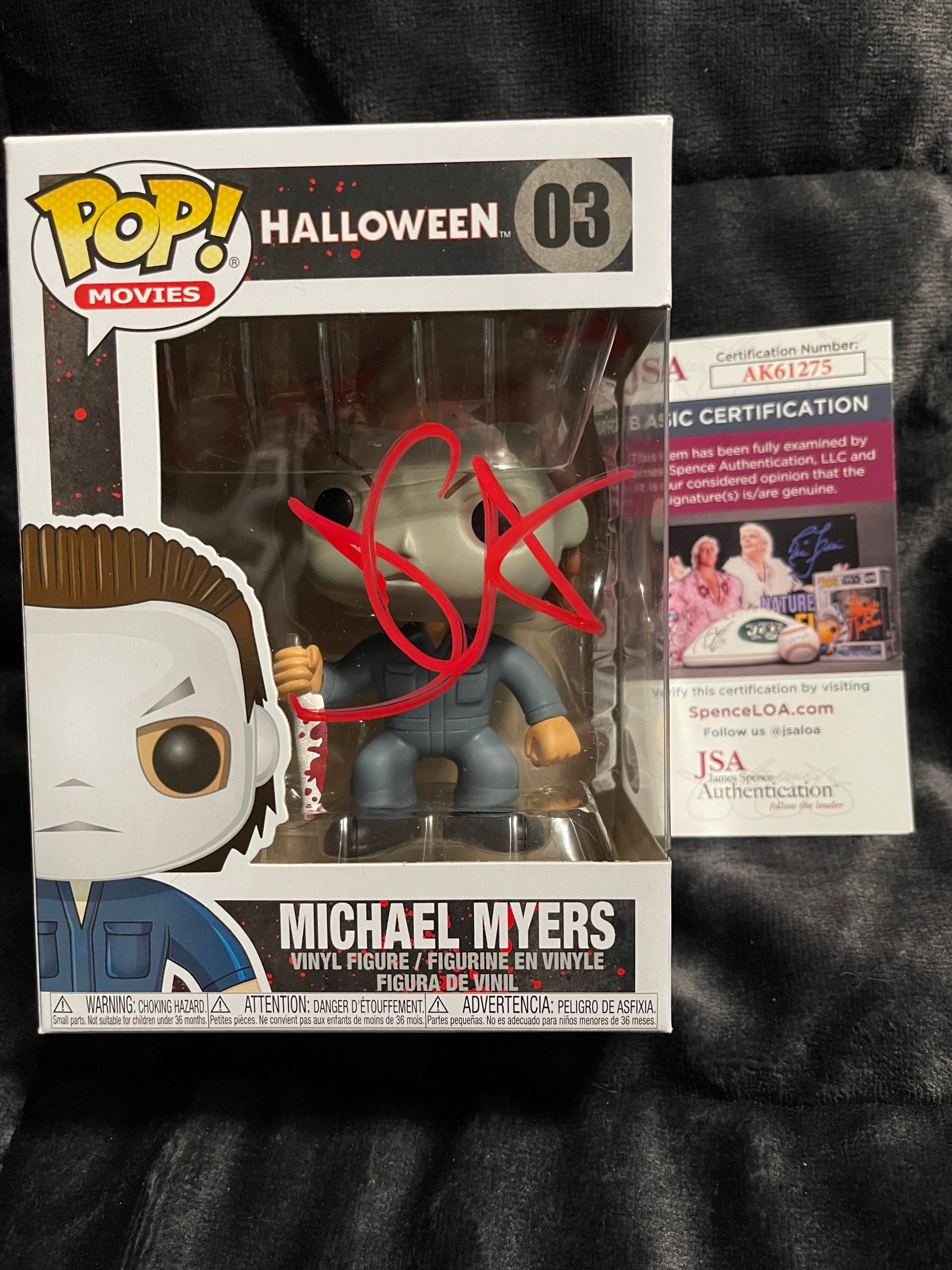 Halloween Michael Myers Funko Pop! #03 Signed by John Carpenter 