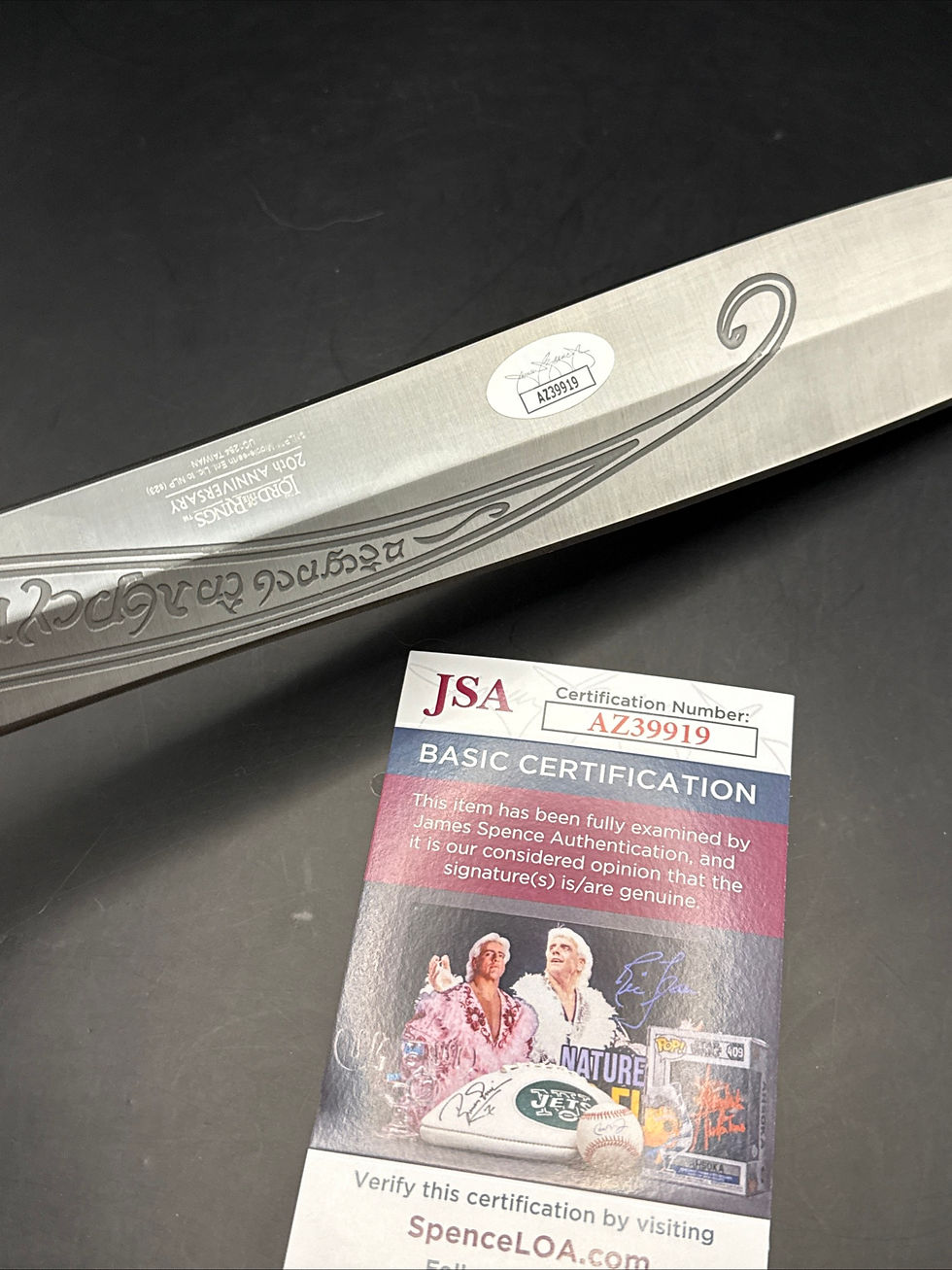 Thumbnail: ELIJAH WOOD Officially Licensed SIGNED STING Sword & Display Frodo Baggins JSA 