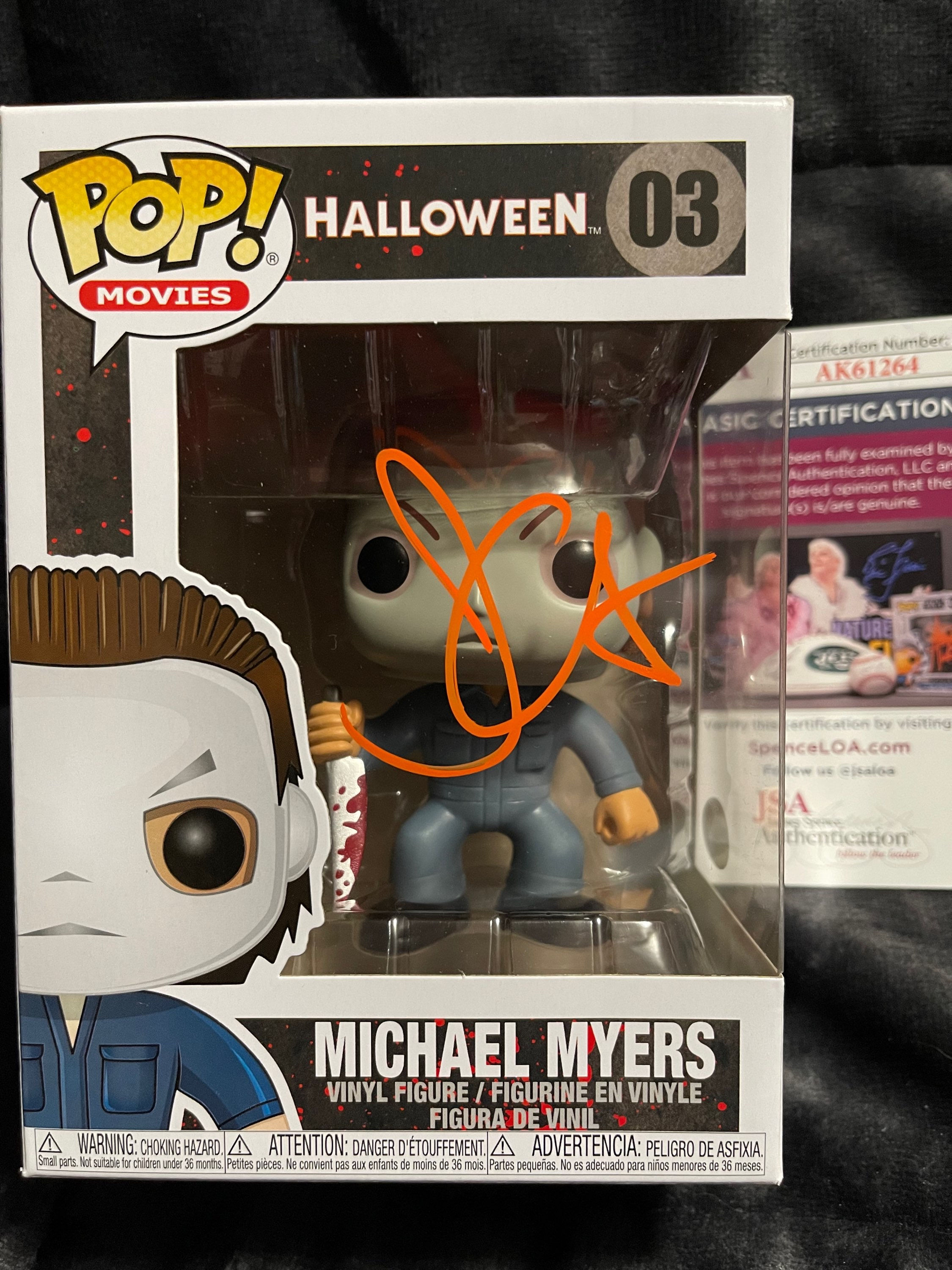 Halloween Michael Myers Funko Pop! #03 Signed by John Carpenter
