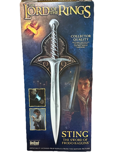 ELIJAH WOOD Officially Licensed SIGNED STING Sword & Display Frodo