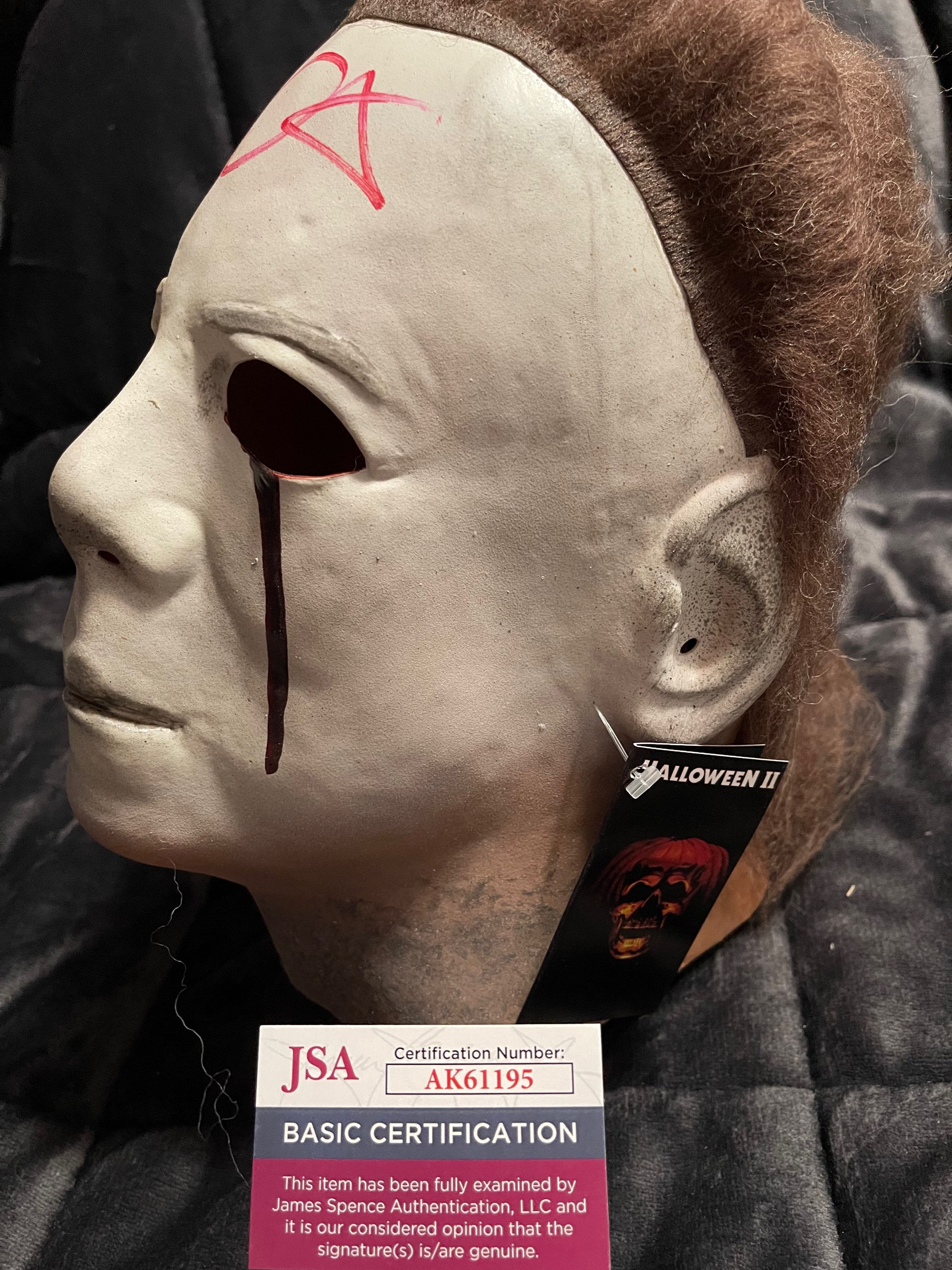 Trick or Treat Studios Michael Myers Blood Tears Mask Signed by John Carpenter 