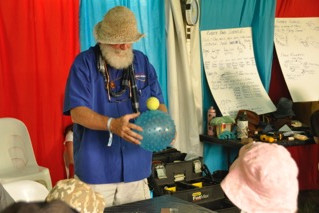 Rubber Science and Astronomical Science at Woodford Children's Festival Big Ideas tent