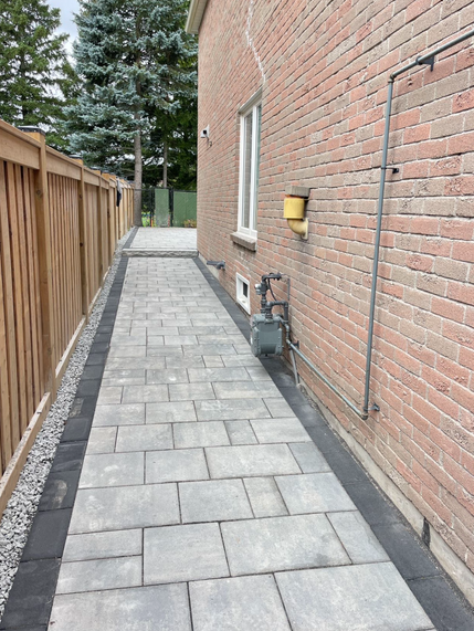 Completed landscaping and outdoor construction project by Jing Hua Landscaping