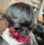 Hair cleansed and styled using the healthy scalp system