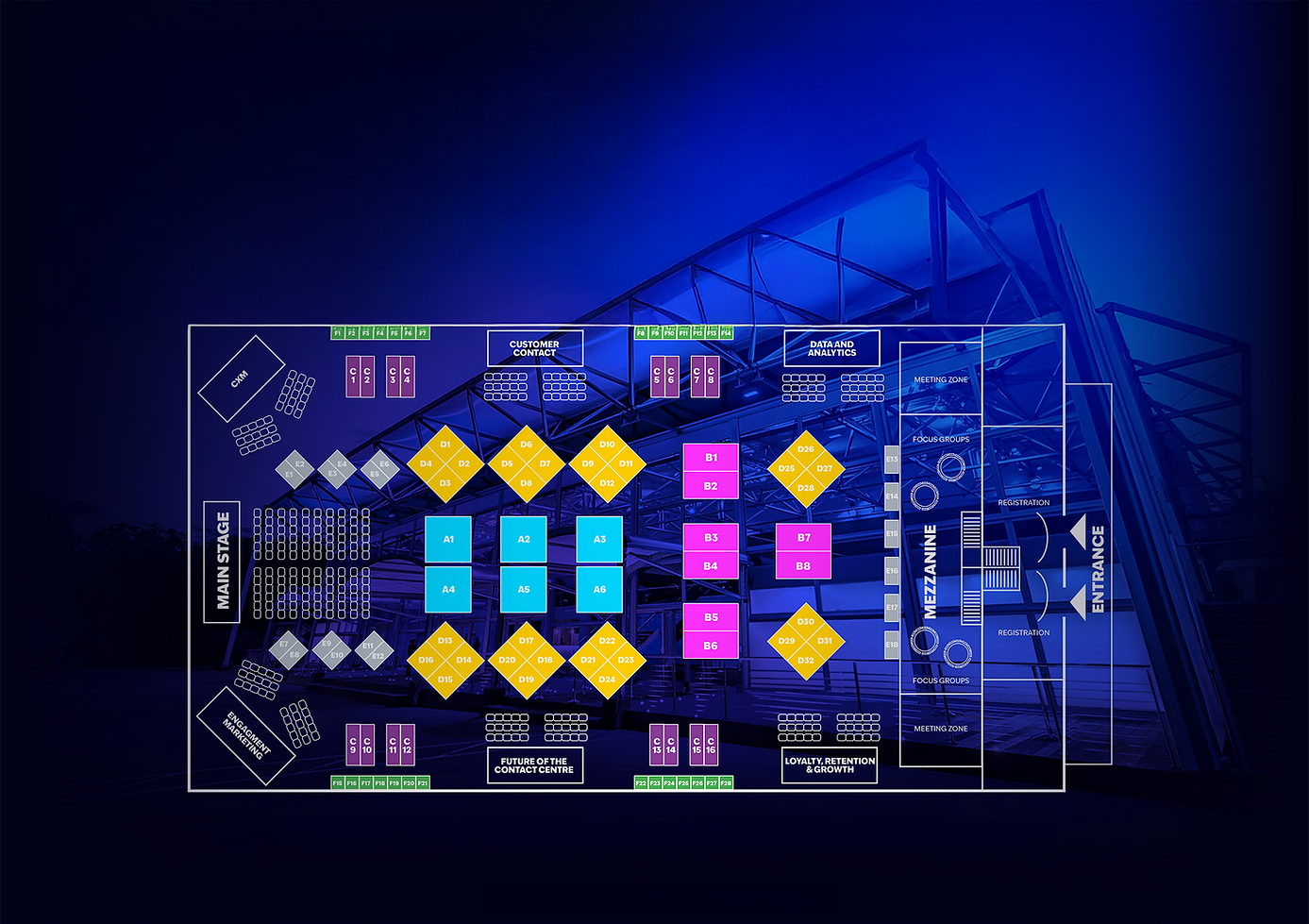 Customer Engagement Summit Exhibition Floorplan