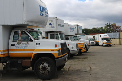 professional moving trucks and moving equipment