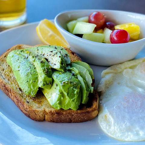 Doherty's Irish Pub & Restaurant Avocado Toast
Fresh avocado drizzled with olive oil and finished with cracked black pepper. Served on toasted wheatberry with two eggs cooked to your liking, a lemon wedge, and a side of fruit. 

Available every Sunday until 2pm. 