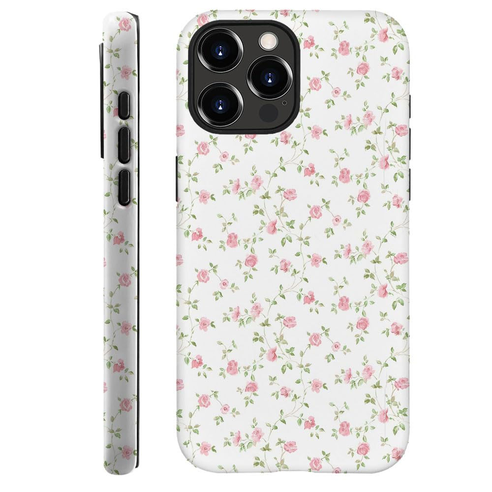 for iPhone 12 Pro Max Case - Vintage Stamp Collage Phone Case - Hybrid Case,Dura