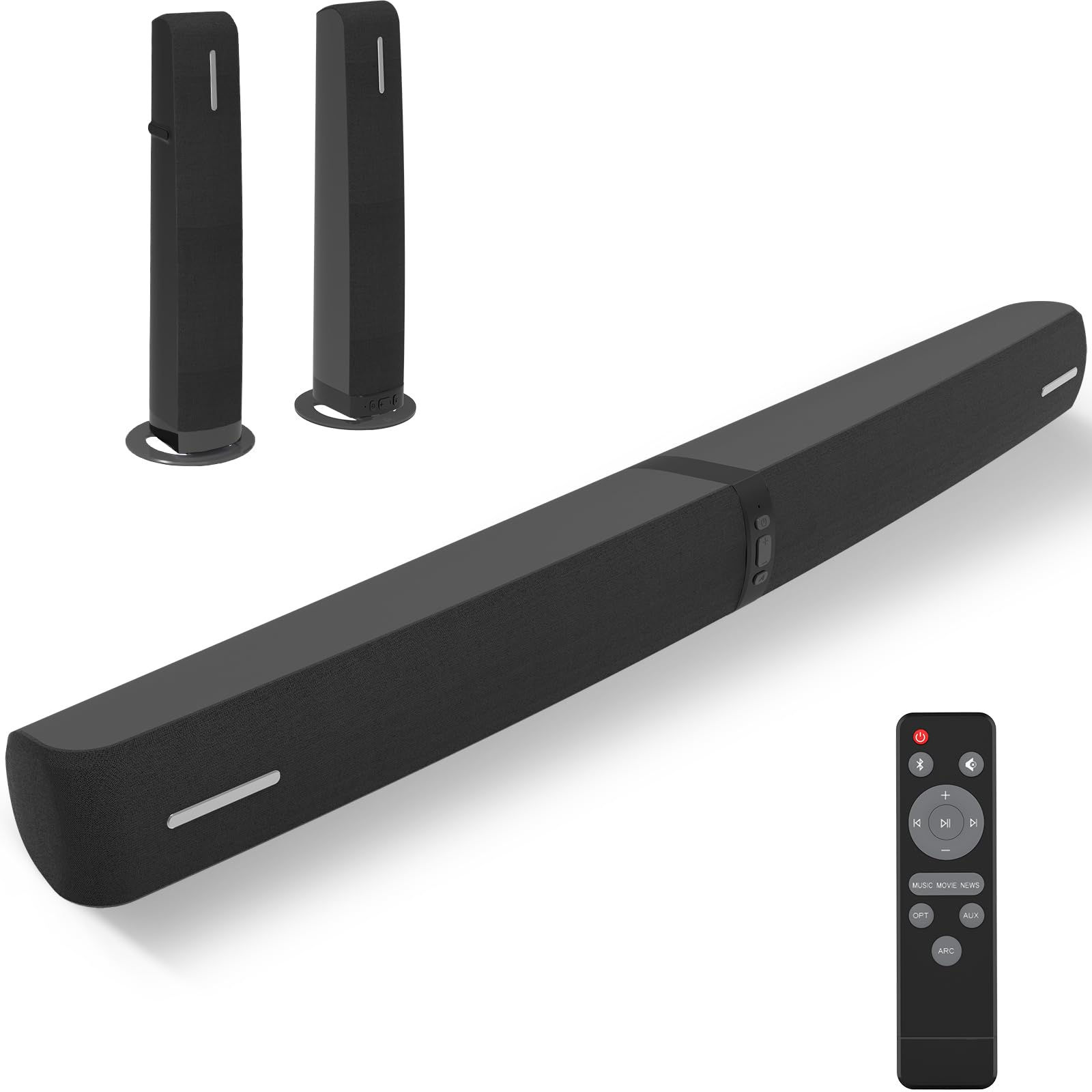 Assistrust Sound Bar 90W Sound Bar for Smart TV Bluetooth Soundbar with Wired &