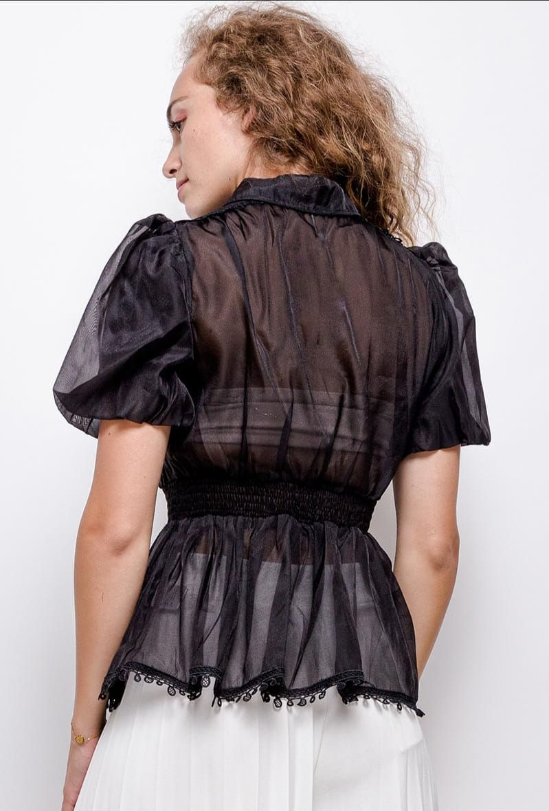 Thumbnail: Blouse with embroidery