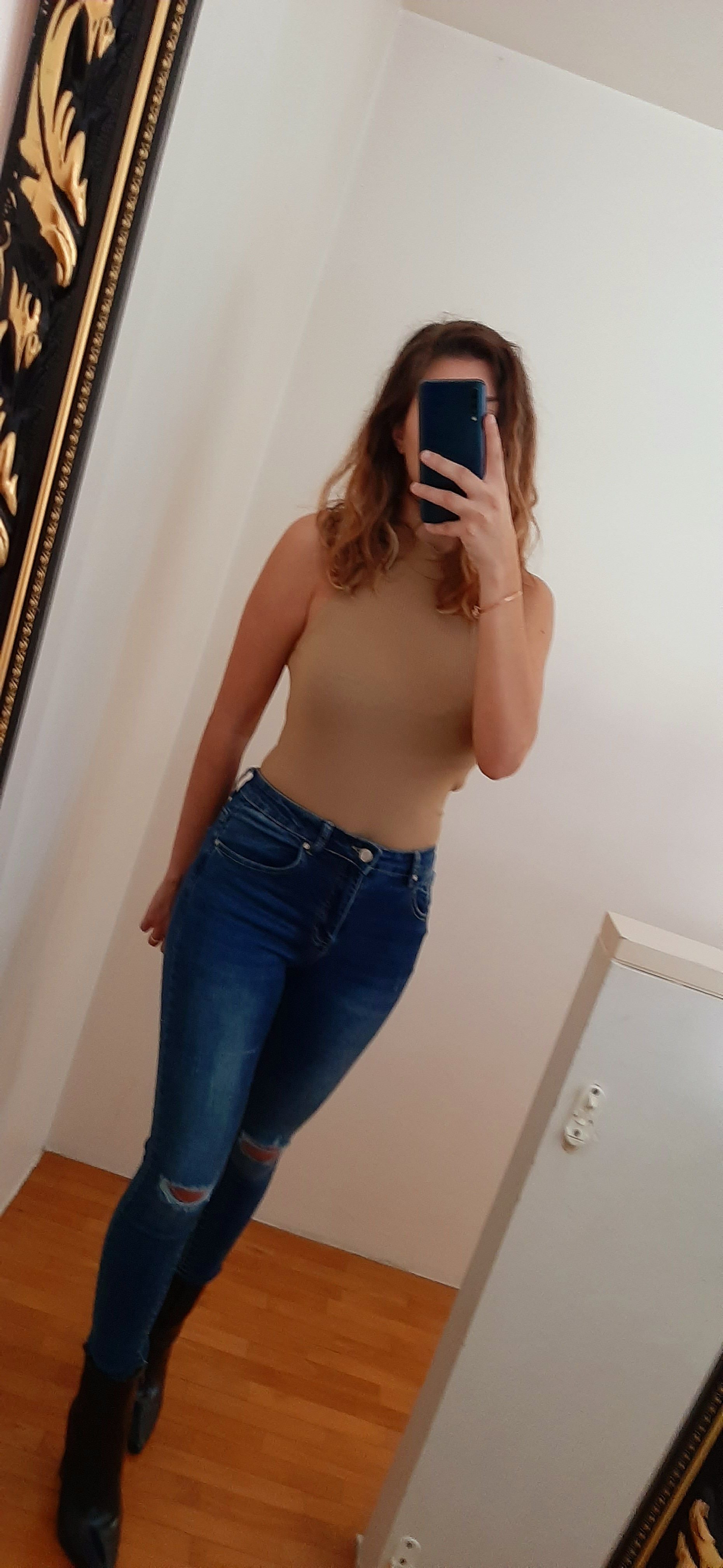 Beige Anna bodysuit