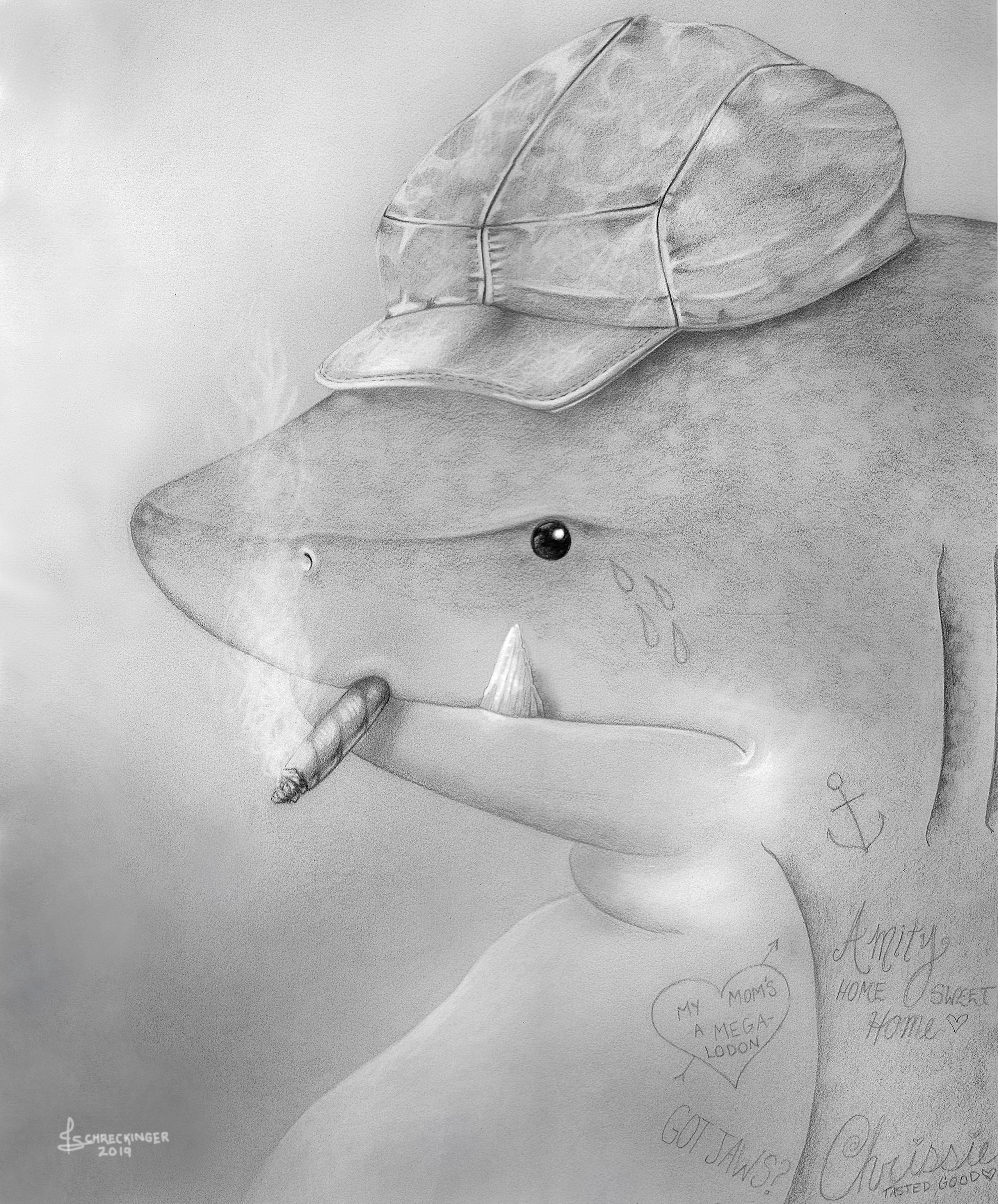 "Bad Jaws" Archival Print