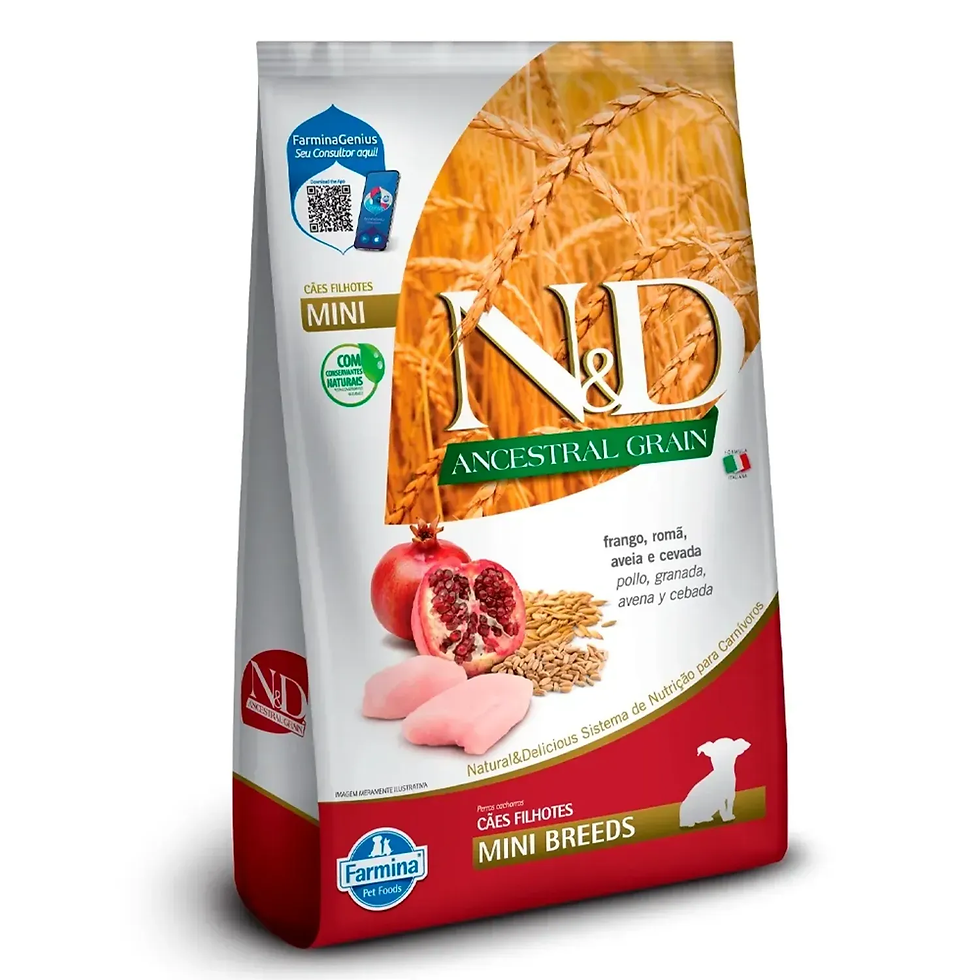 Ração N&D Ancestral Grain Filhotes Raças Pequenas Frango 2,5kg