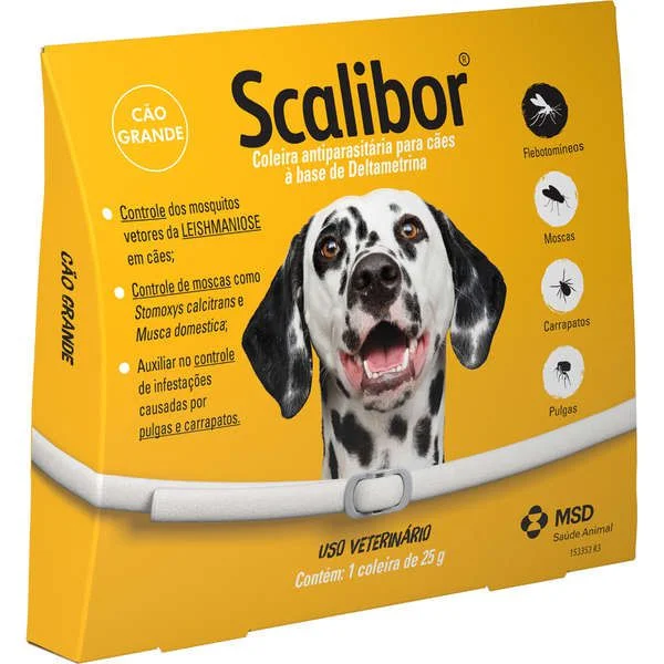 Coleira Scalibor G 65 cm Protege contra a Leishmaniose