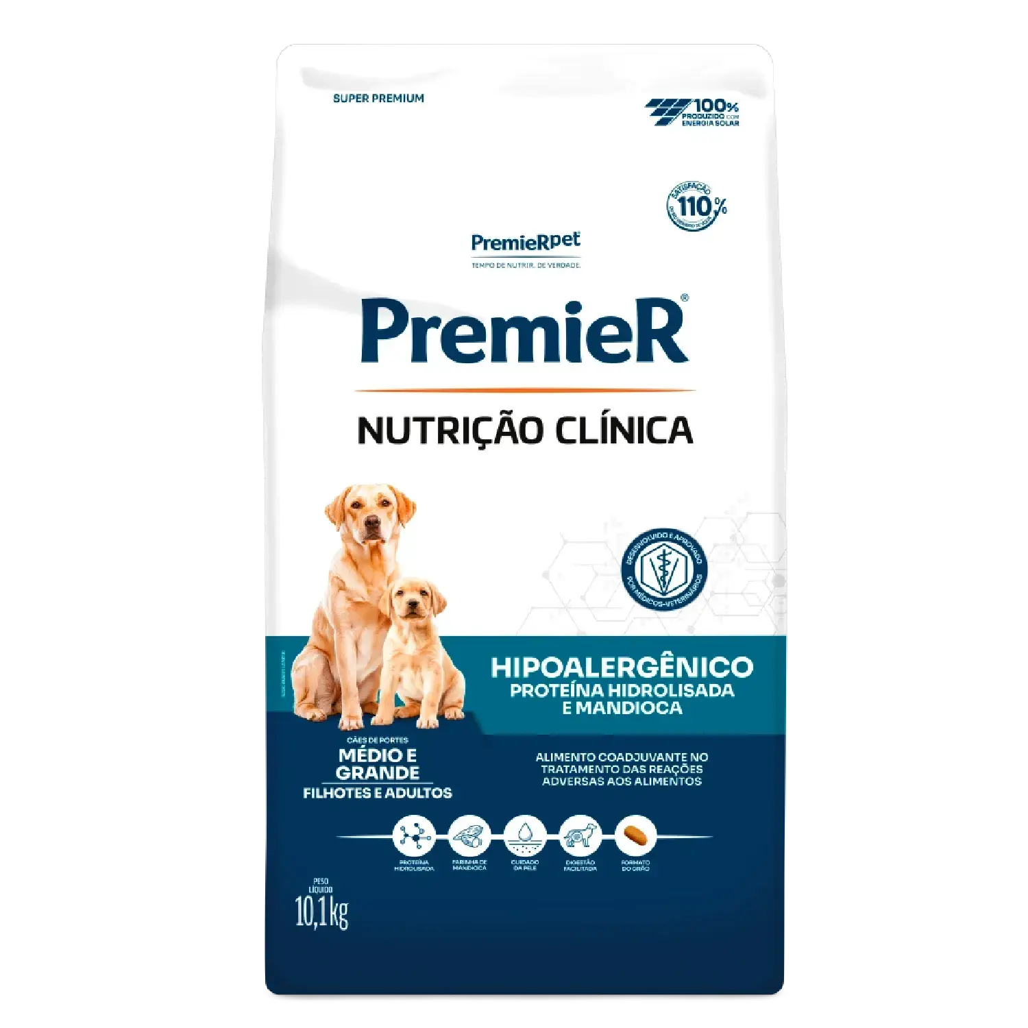Ração Premier Nutrição Clínica Hipoalergênico Cão Médio e Grande Porte Cordeiro 10,1kg