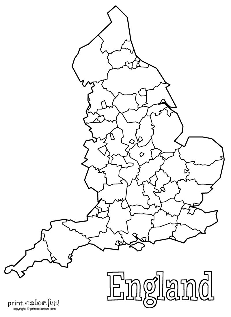 Map of England