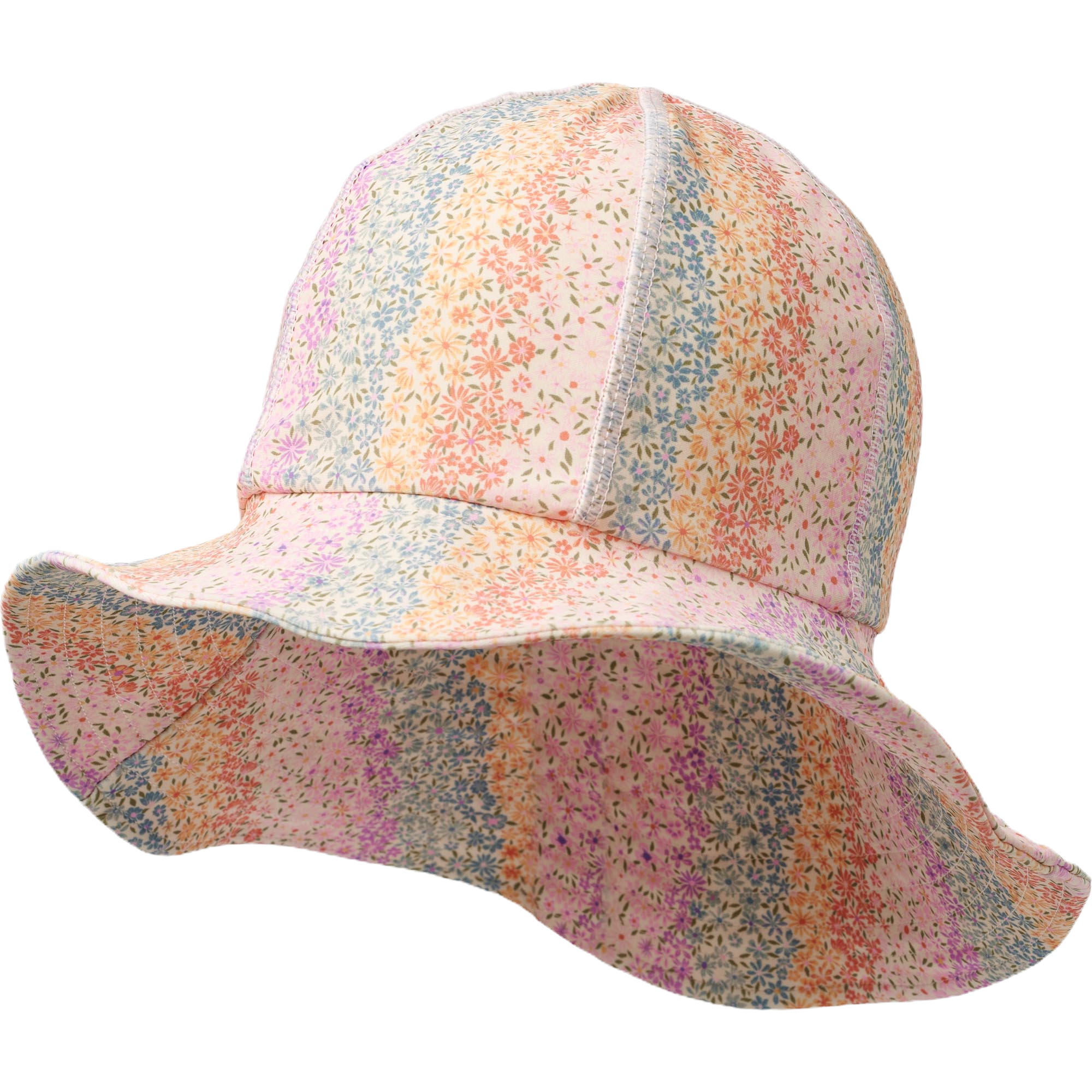 UV Sun Hat - Rainbow Flowers