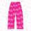 Thumbnail: BADDIE Women's Pajama Pants I Deep Pink (AOP)