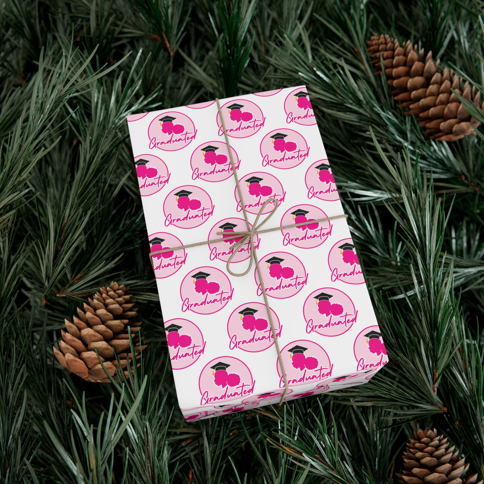 Graduated Gift Wrap Papers I White