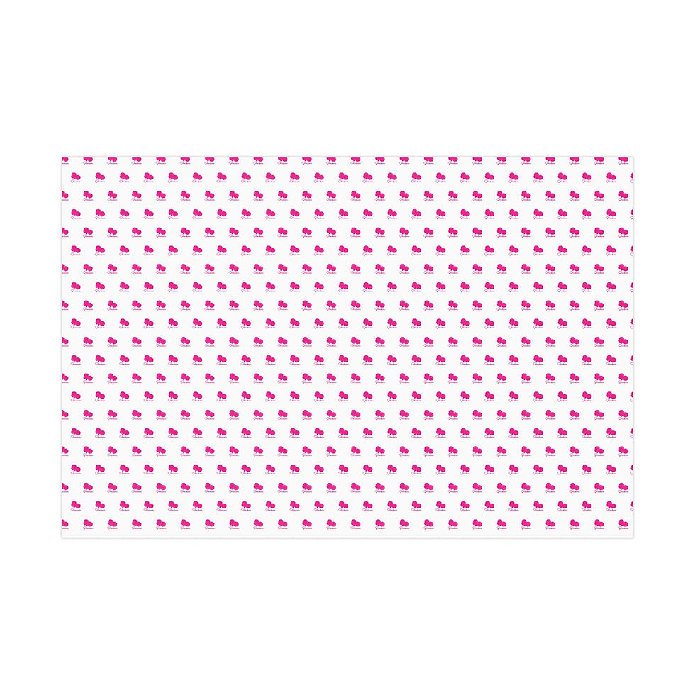 Thumbnail: Black Barbie Gift Wrap Papers White