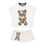 Thumbnail: Teddy Bear Short Pajama Set (AOP) White 