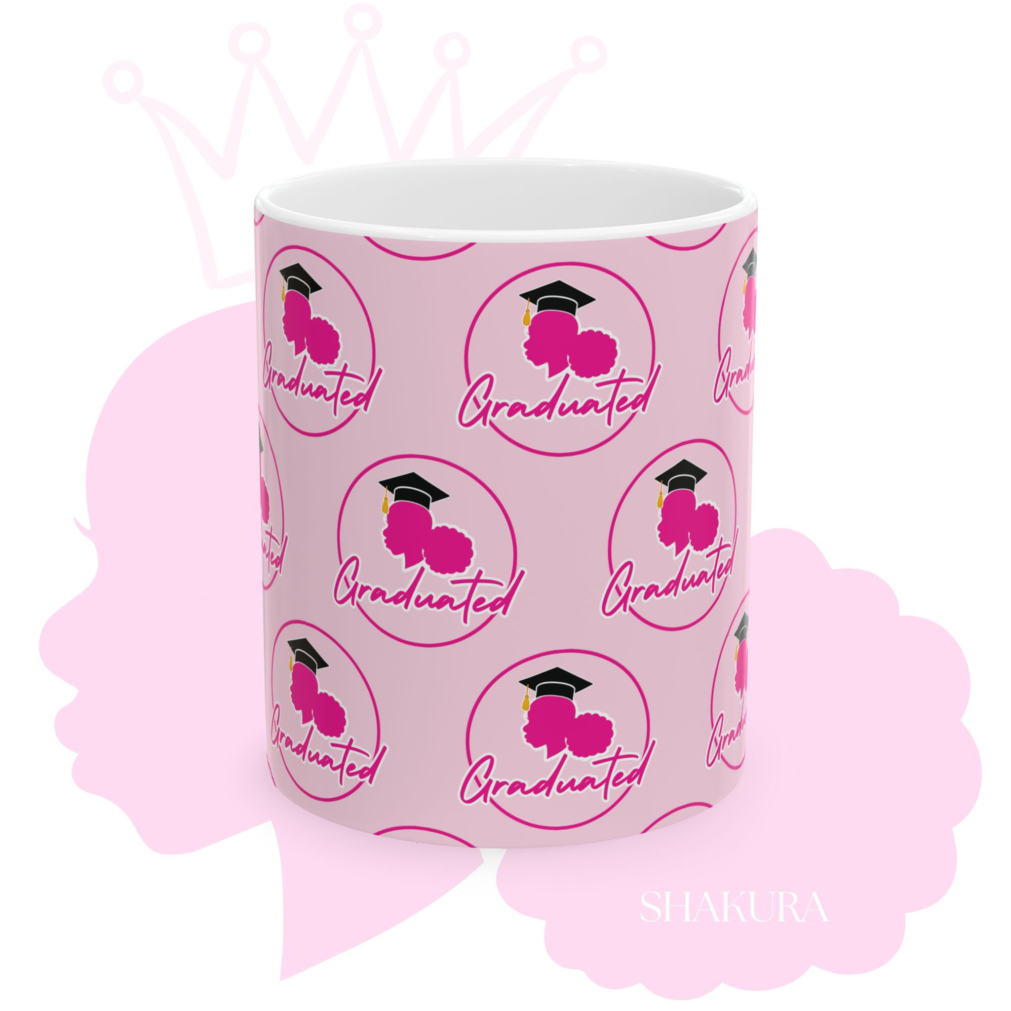  Graduated gift of Ceramic Mug I Light Pink (11oz, 15oz) [US]