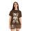 Thumbnail: Teddy Bear Short Pajama Set (AOP) Brown