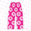 Thumbnail: BADDIE Women's Pajama Pants l Deep Pink 2 (AOP)