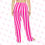 Thumbnail: Women's Pajama Pants (AOP) Striped Deep Pink