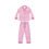 Thumbnail: Women's Satin Pajamas (AOP) Light Pink