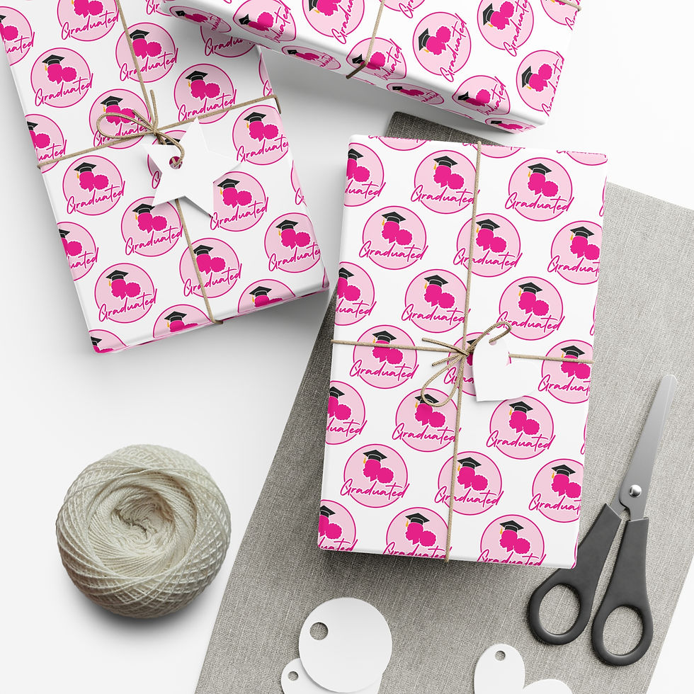 Thumbnail: Graduated Gift Wrap Papers I White
