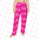 Thumbnail: BADDIE Women's Pajama Pants I Deep Pink (AOP)