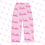 Thumbnail: BADDIE Women's Pajama Pants I Light Pink (AOP) 