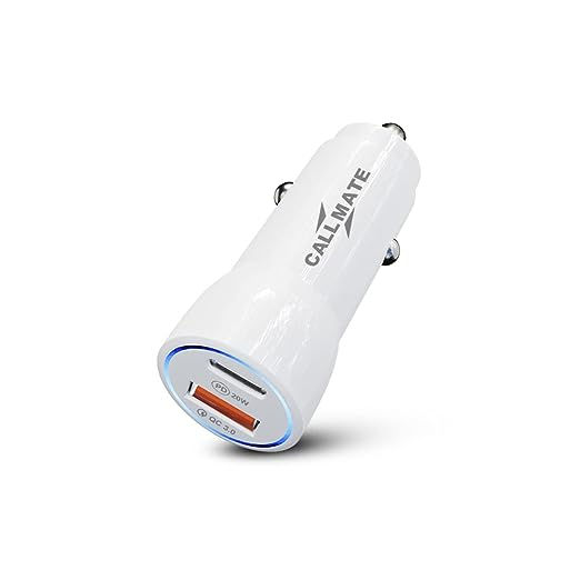 CALLMATE Dual Port Car Charger with Type-C