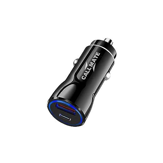 CALLMATE Dual Port Car Charger with Type-C