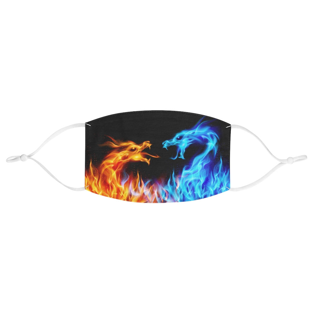 Dragons Face Mask - Fire and Ice