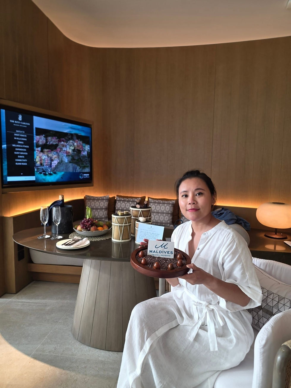 Ms. Ting from Maldives Experts visited The Ritz Calton Maldives